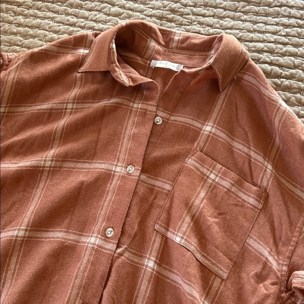 ALTAR’D STATE Flannel Feel Super Soft Plaid Shirt - Picture 2 of 7